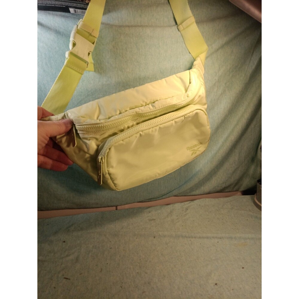 Vintage Reebok Cream Bum Waist Belt Bag Fanny Pack
